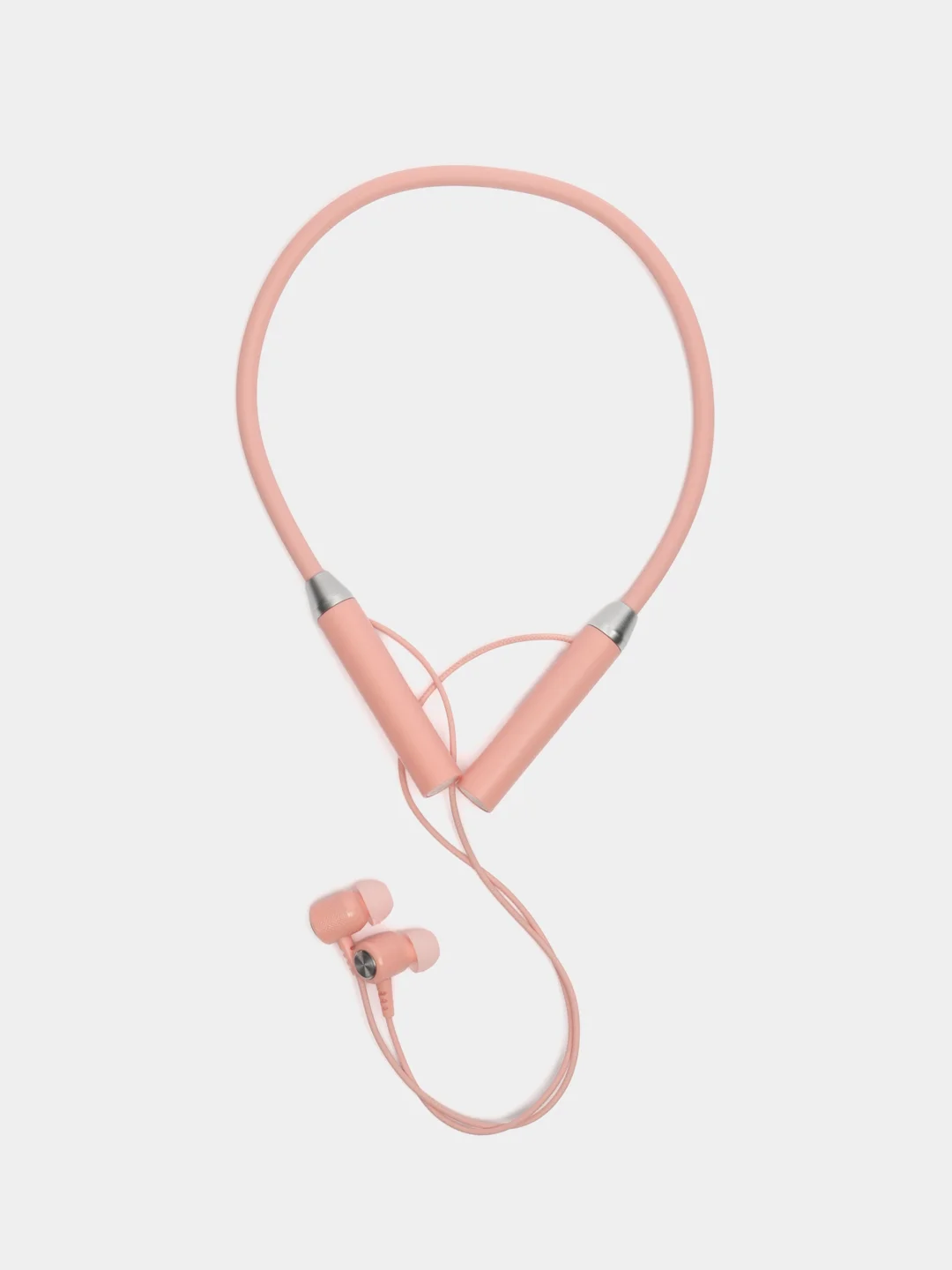Розовый беспроводные магнитные наушники с микрофоном Music 12D / G08 Bluetooth