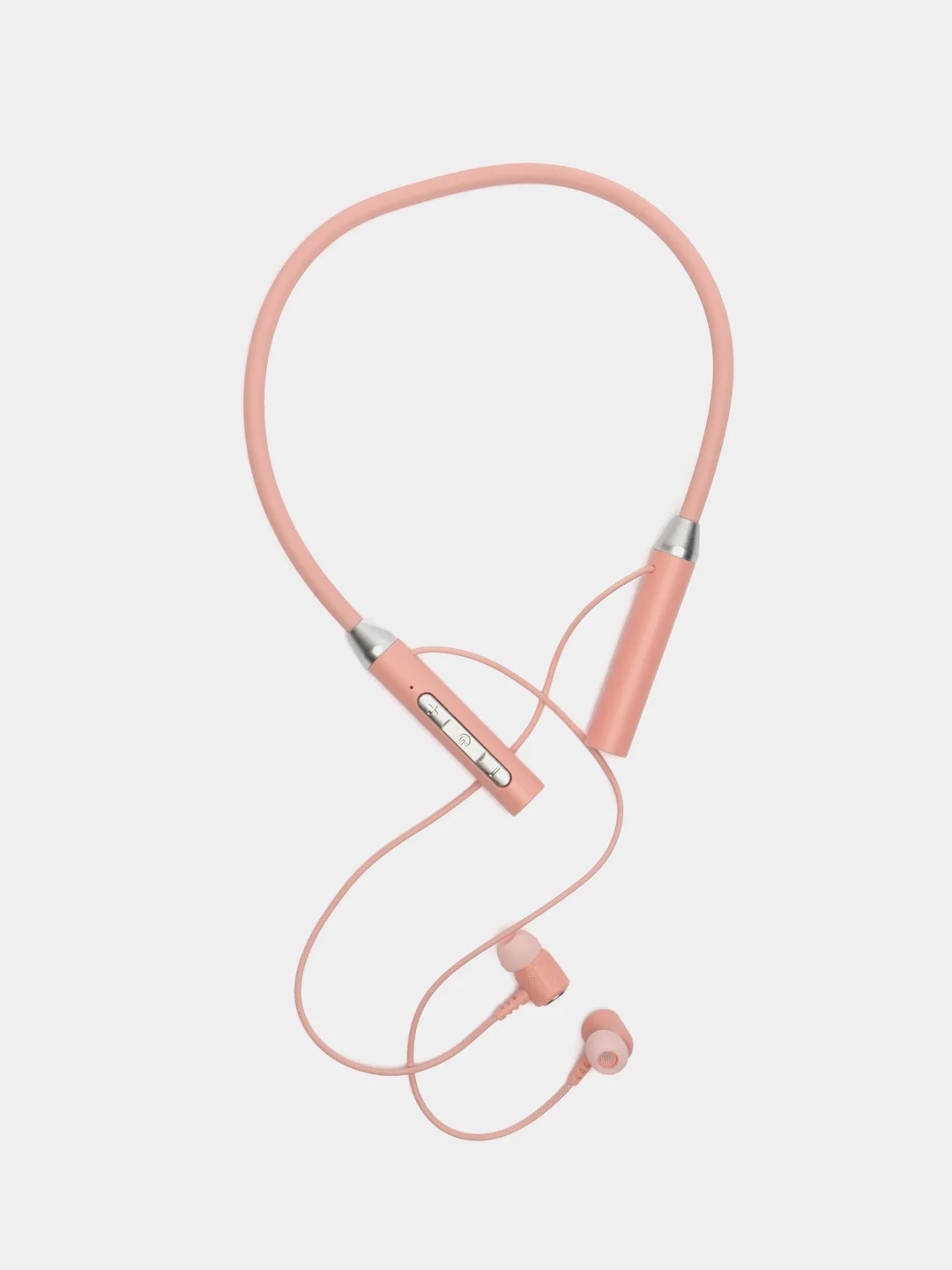 Розовый беспроводные магнитные наушники с микрофоном Music 12D / G08 Bluetooth