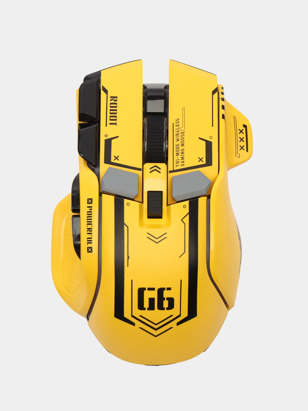 Желтый беспроводная игровая бесшумная мышь с RGB подсветкой