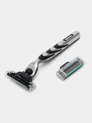 Бритвенный станок Gillette MACH3 с 2 сменными кассетами (бритва)