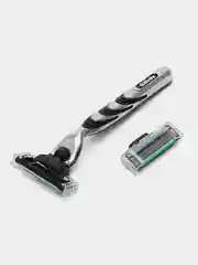 Бритвенный станок Gillette MACH3 с 2 сменными кассетами (бритва)