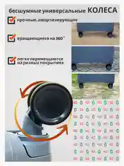 Серебряный чемодан на колесах, ударопрочный, облегченный из полипропилена