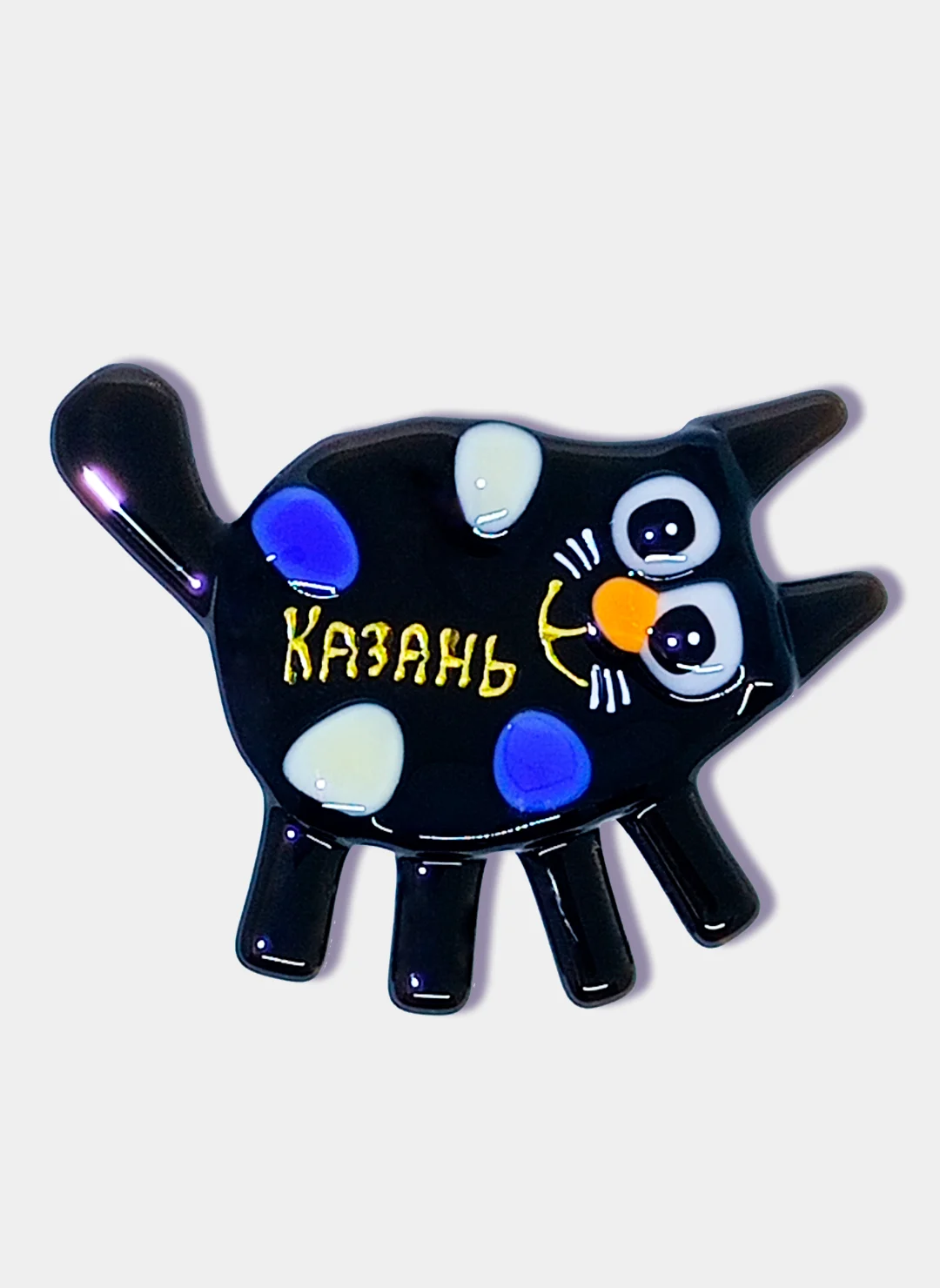 Угольный сувениры подарочные Казань: магниты, брелоки, кружки, ручки, тюбетейки, Кот Казанский