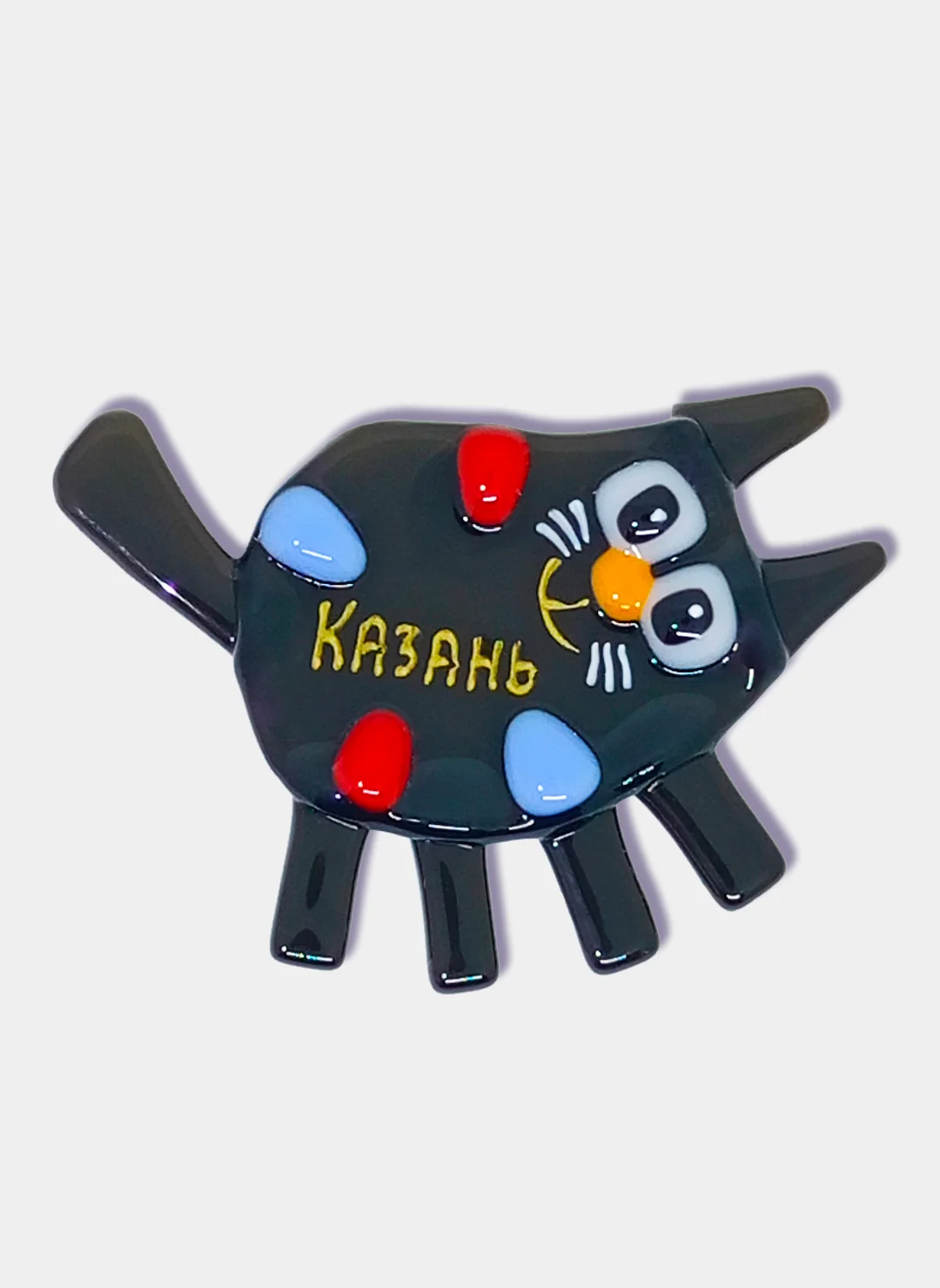 Угольный сувениры подарочные Казань: магниты, брелоки, кружки, ручки, тюбетейки, Кот Казанский