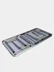 Стол складной туристический кемпинговый 120x60см с 4 стульями, белый