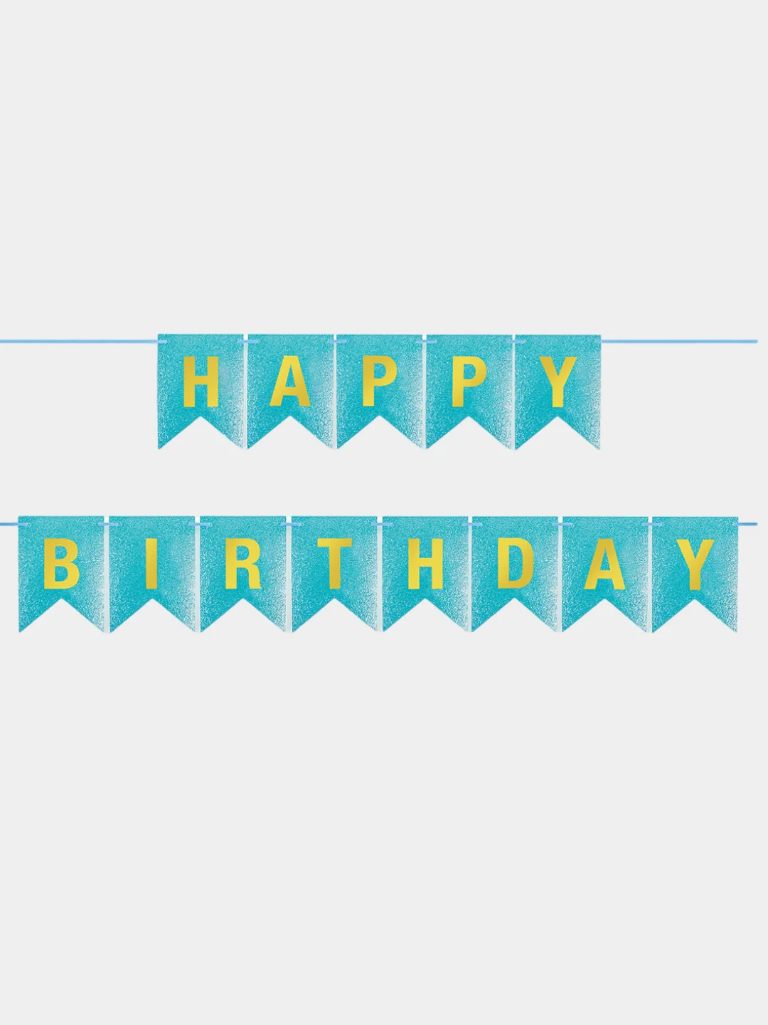 Ледяной гирлянда "HAPPY BIRTDAY" на День Рождения/Флажки на ленте