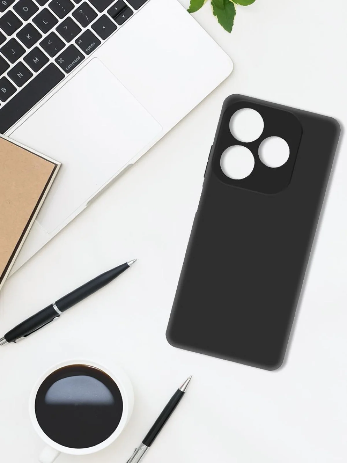 Чехол-накладка Krutoff Soft Case для ITEL P55 черный