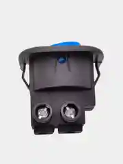 Красный выключатель клавишный круглый 250V 6А (2с) под винт ON-OFF  (+провода 15 см с НШВИ)