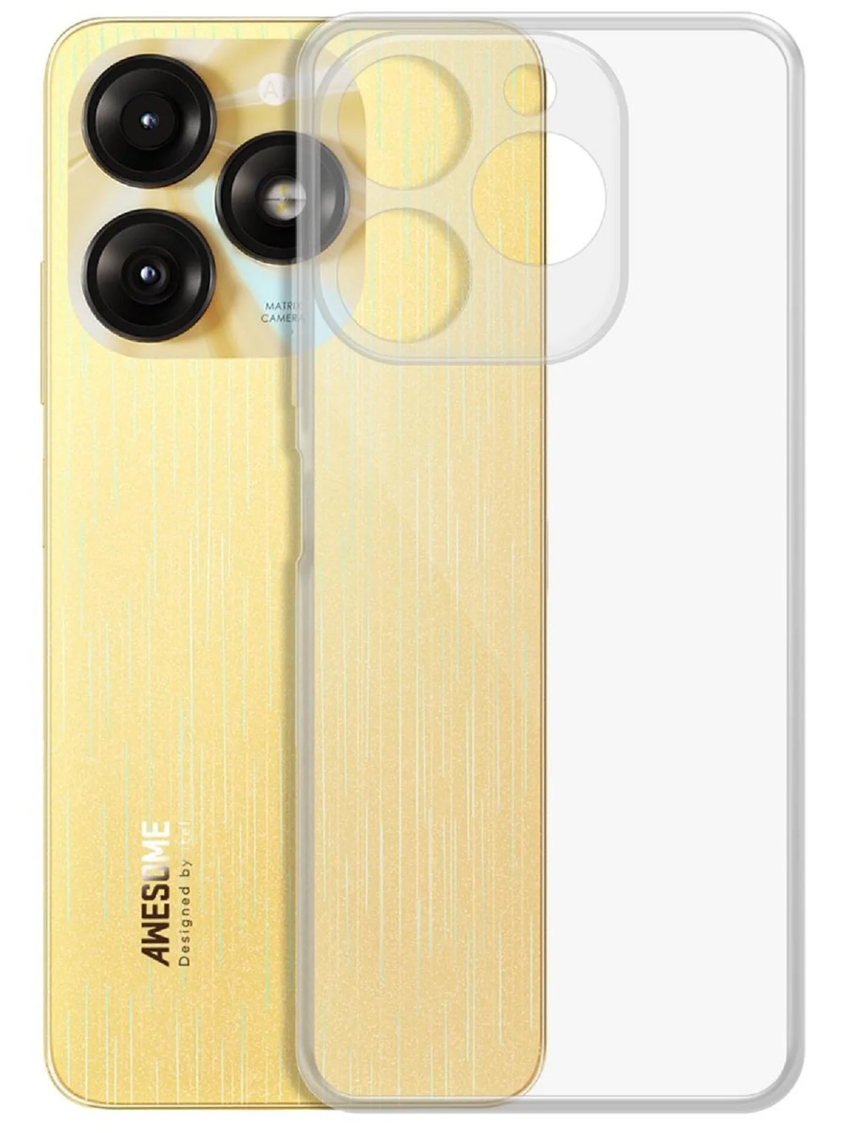 Чехол-накладка Krutoff Clear Case для ITEL A70