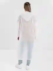 Белый дождевик с капюшоном многоразовый