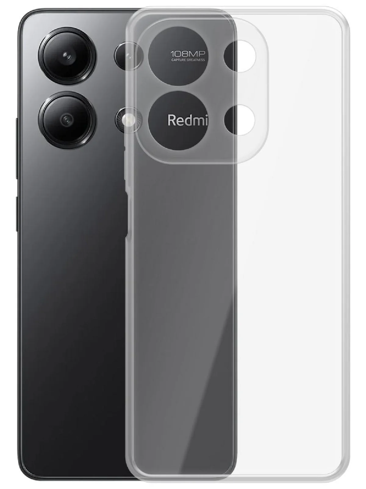 Чехол-накладка Krutoff Clear Case для Xiaomi Redmi Note 13 4G