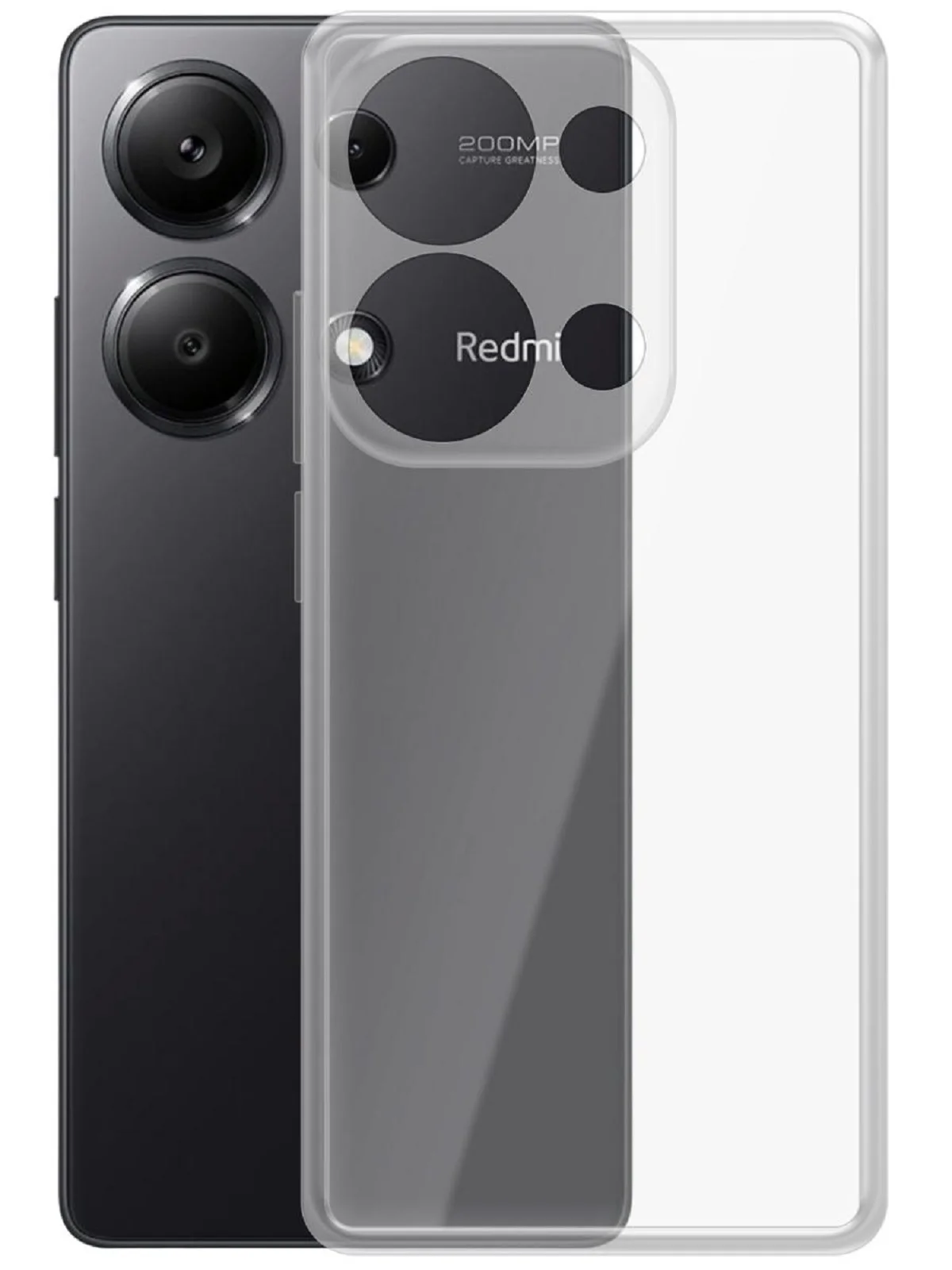 Чехол-накладка Krutoff Clear Case для Xiaomi Redmi Note 13 Pro 4G/Poco M6 Pro