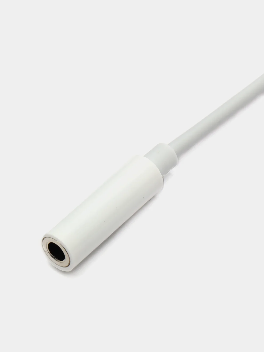 Переходник кабель Type-C на 3.5mm jack Белый (Цифровой чип)