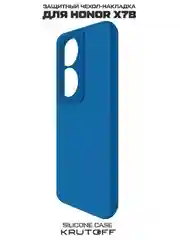 Чехол-накладка Krutoff Silicone Case для Honor X7b синий
