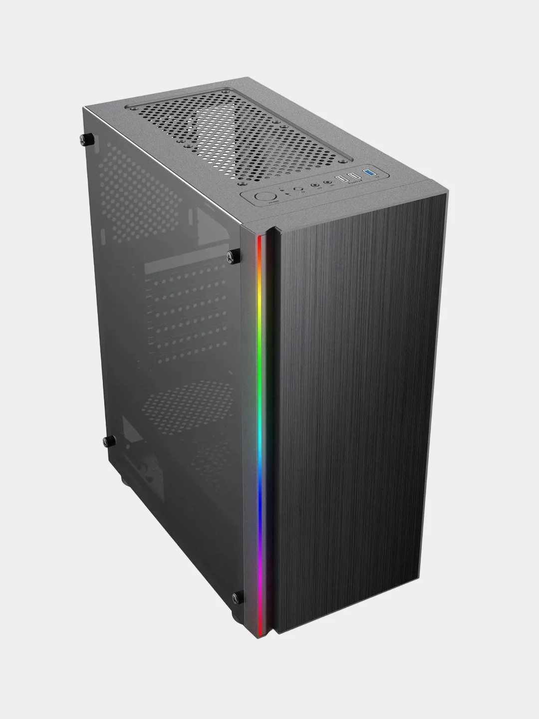 Черный корпус компьютерный с подсветкой Formula CL-3302B RGB, без БП