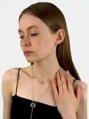 Золотой цепочка на Новый год двойная
