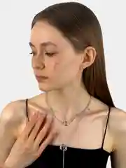 Золотой цепочка на Новый год двойная