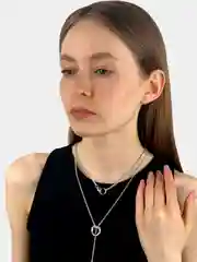 Золотой цепочка на Новый год двойная
