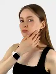 Белый часы электронные наручные женские мужские на Новый год