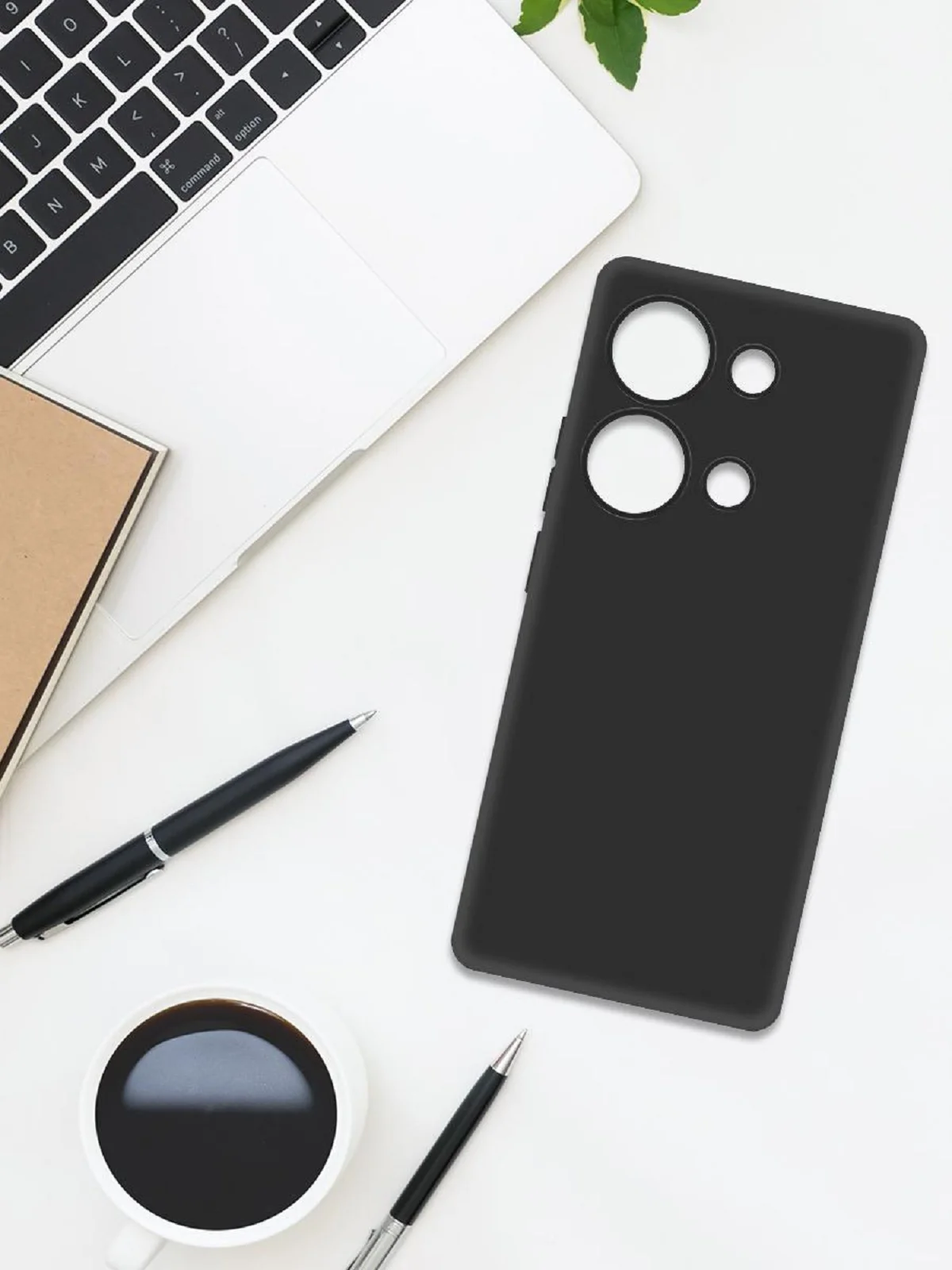 Чехол-накладка Krutoff Soft Case для Xiaomi Redmi Note 13 Pro 4G/Poco M6 Pro черный