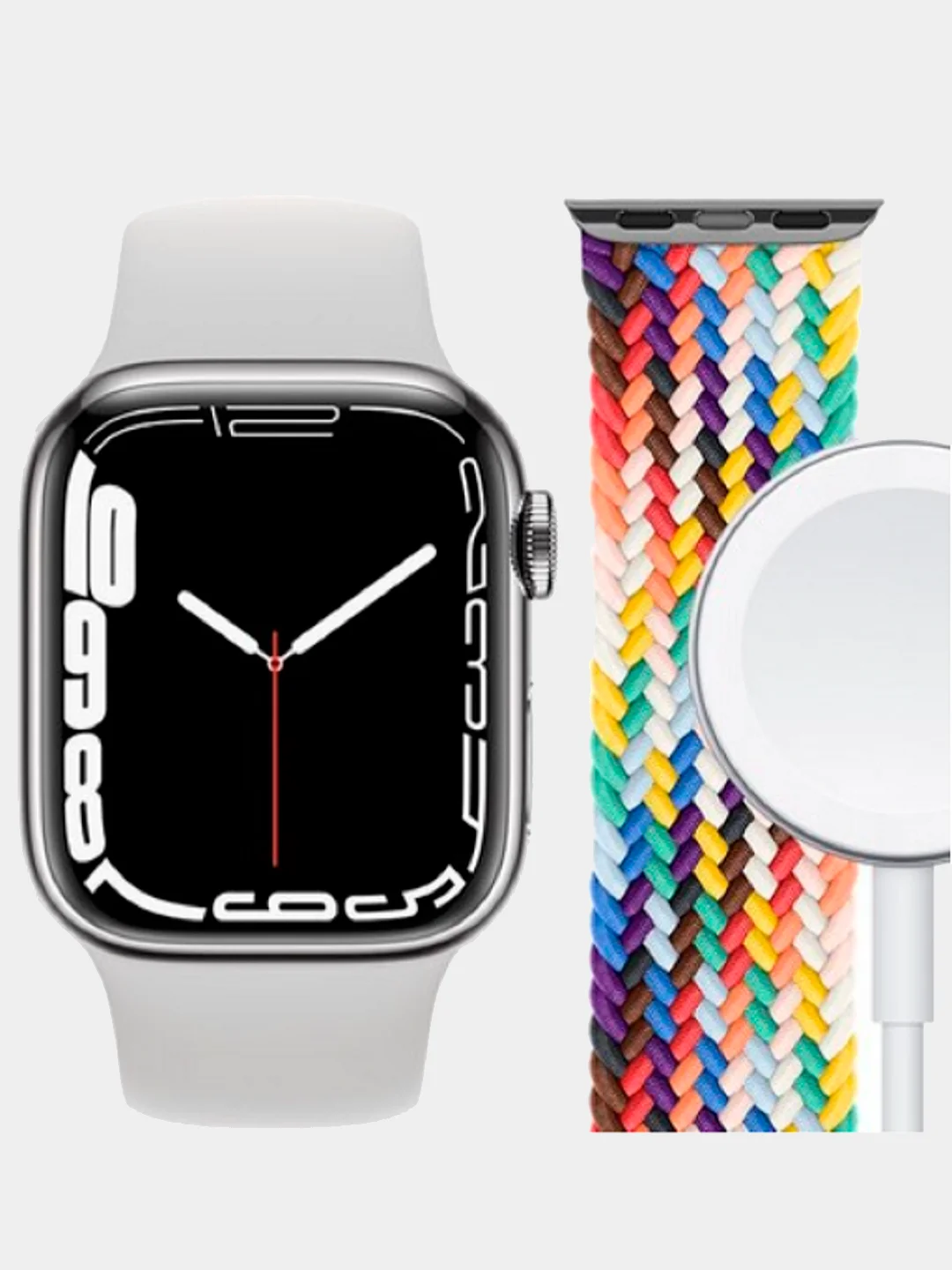 Белый умные часы Smart Watch, DT300 Pro, с беспроводной зарядкой