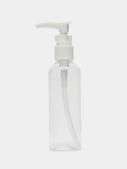 Пэт флакон с дозатором 100ml, для гелей, шампуни, мыла и пр