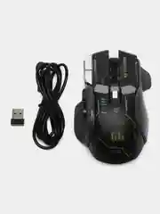 Желтый беспроводная игровая бесшумная мышь с RGB подсветкой