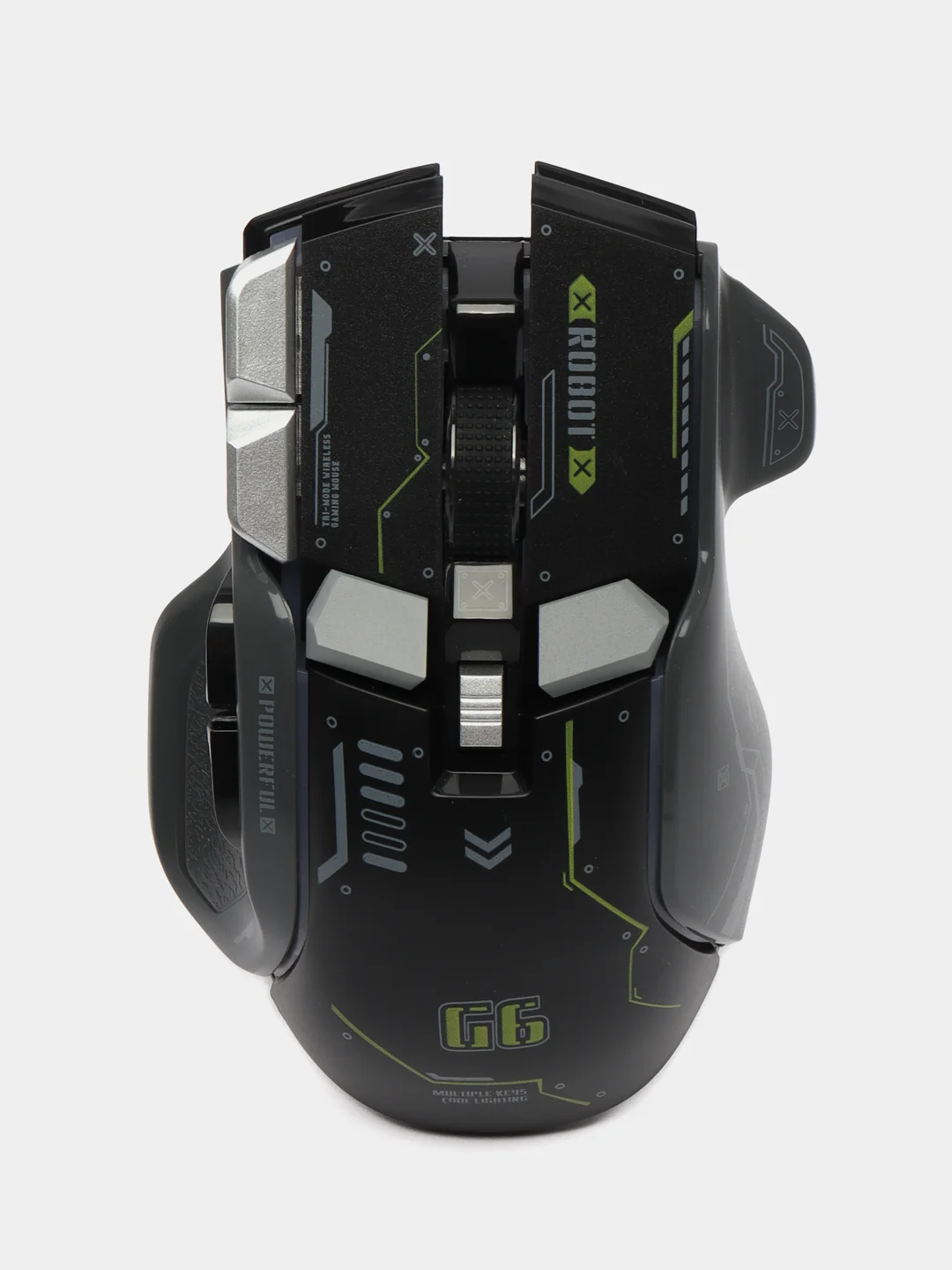 Желтый беспроводная игровая бесшумная мышь с RGB подсветкой