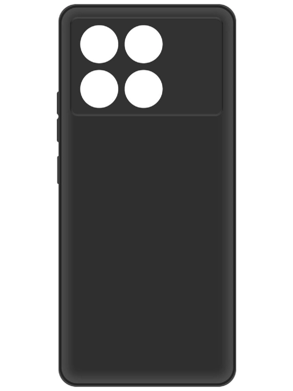 Чехол-накладка Krutoff Silicone Case для Xiaomi Poco X6 Pro черный