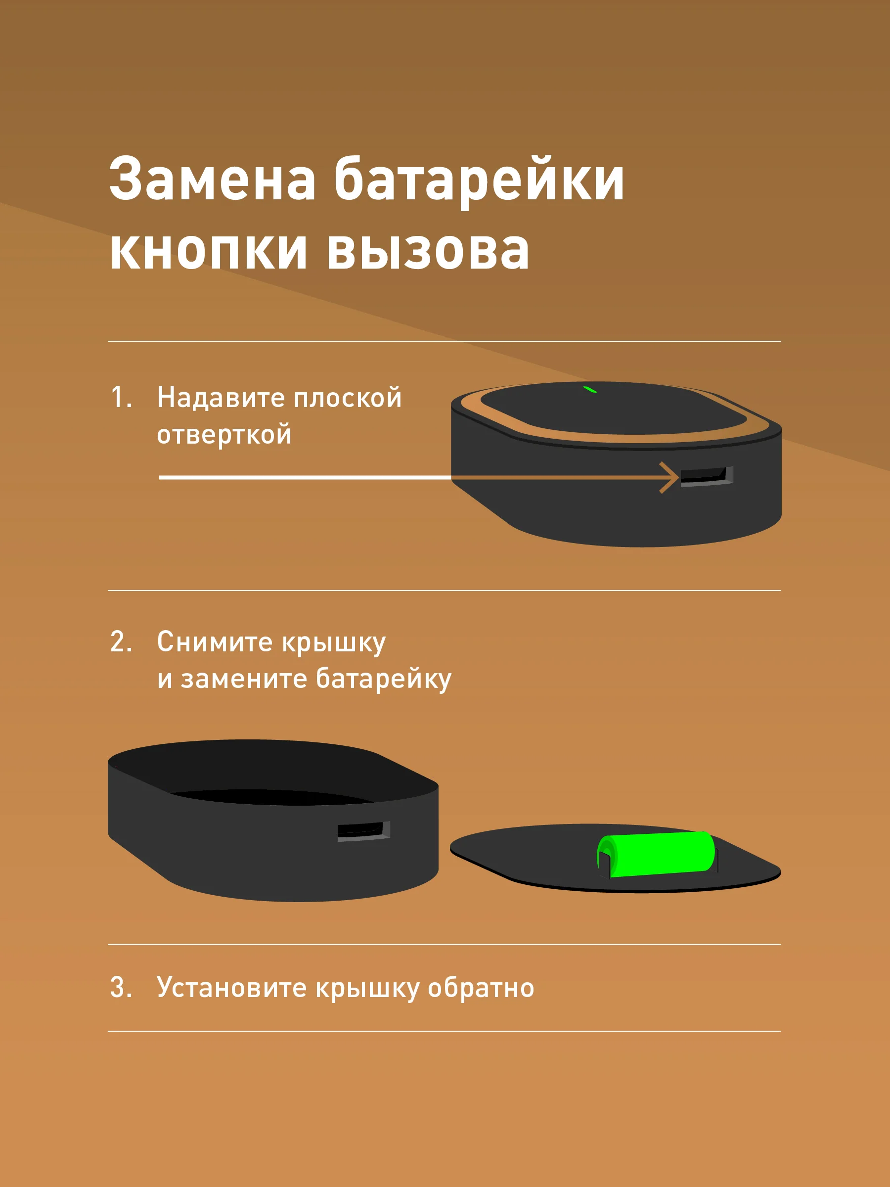 Черный звонок дверной беспроводной на батарейках для входной двери Birdhouse, умный звонок