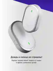 Белый звонок дверной беспроводной на батарейках для входной двери Birdhouse, умный звонок