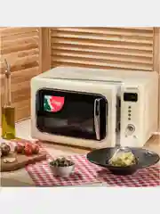 Бежевый микроволновая печь Harper HMW-20ST04, СВЧ печь, 700 Вт, 20л, функция гриль, гарантия год