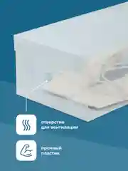 Коробки для хранения обуви Birdhouse, прозрачные 10 шт