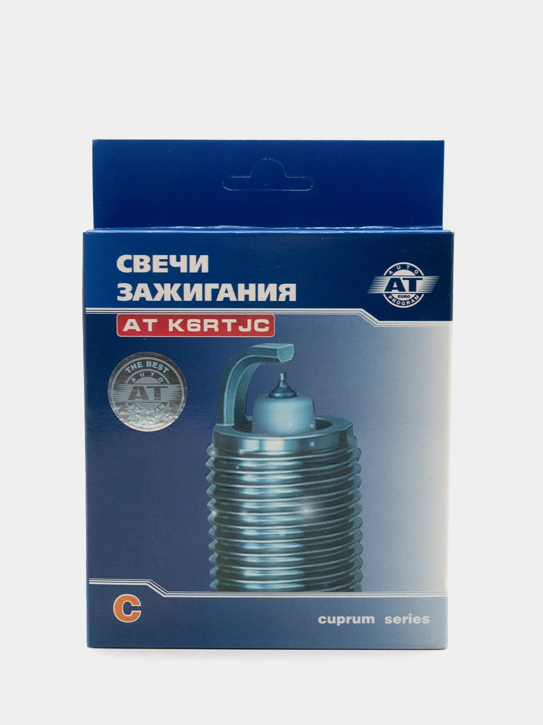 Свеча зажигания AT K6RTJC (1,0) трехконтактные для ВАЗ 2110-12, инжектор 16кл. (4шт)