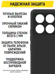 Чехол-накладка Krutoff Soft Case для Xiaomi POCO X6 Pro черный