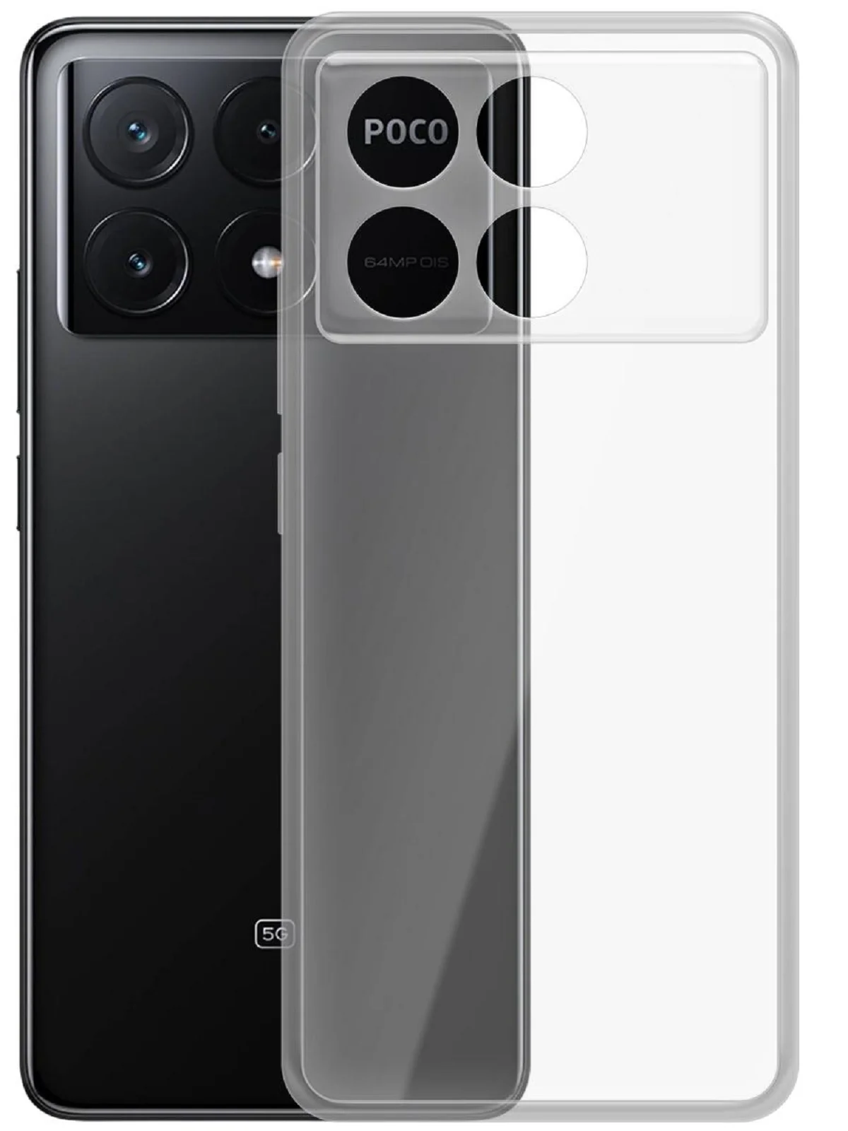 Чехол-накладка Krutoff Clear Case для Xiaomi Poco X6 Pro