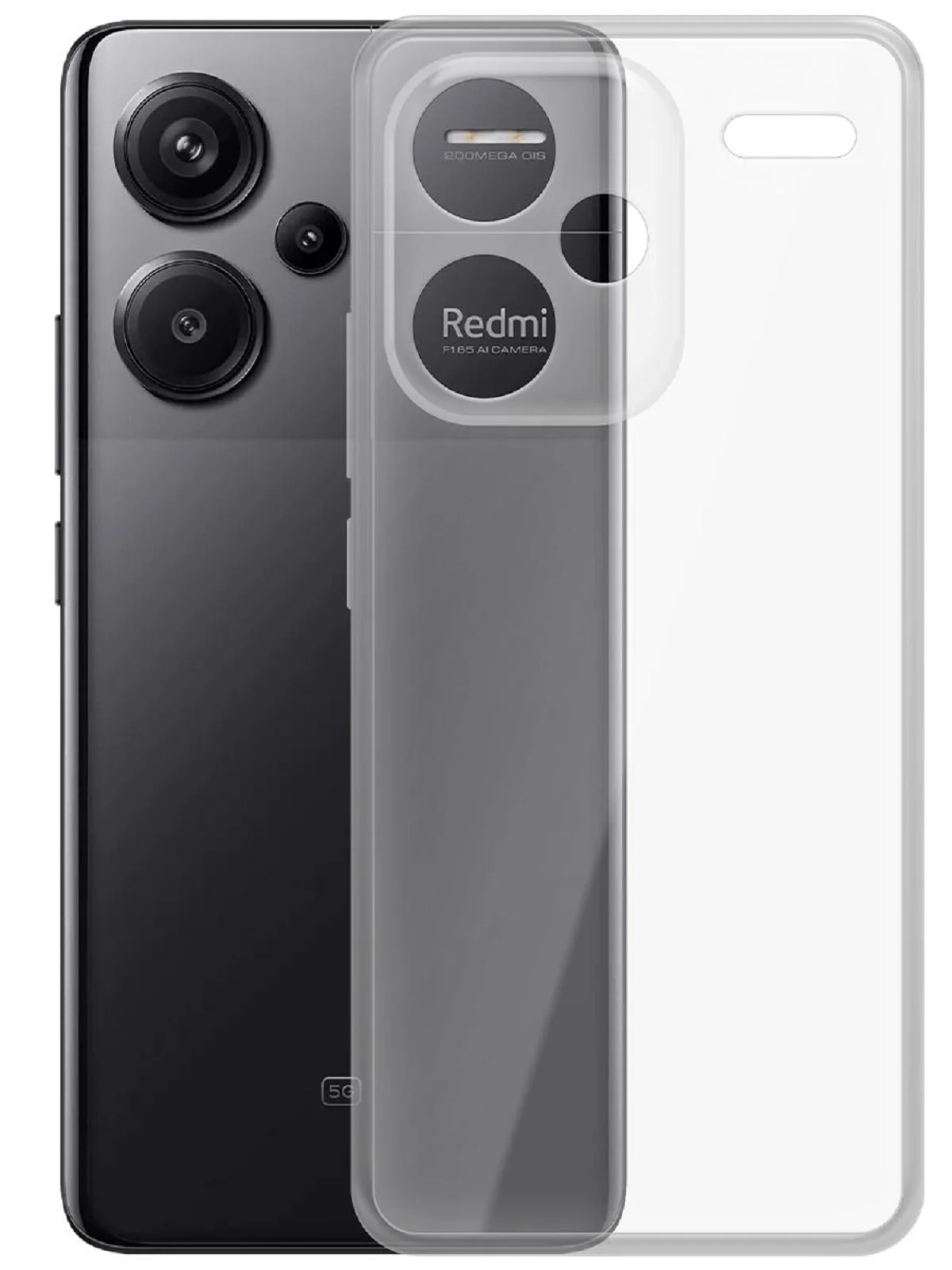 Чехол-накладка Krutoff Clear Case для Xiaomi Redmi Note 13 Pro+ 5G
