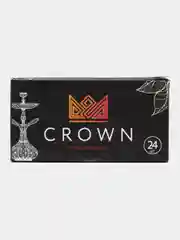 Уголь для кальяна Crown кокосовый, кубики 22 мм по 24 и 96 шт в фирменной упаковке
