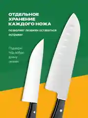Подставка для ножей и кухонных приборов Shiny Kitchen, металлическая с губками