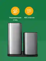 Подставка для ножей и кухонных приборов Shiny Kitchen, металлическая с губками