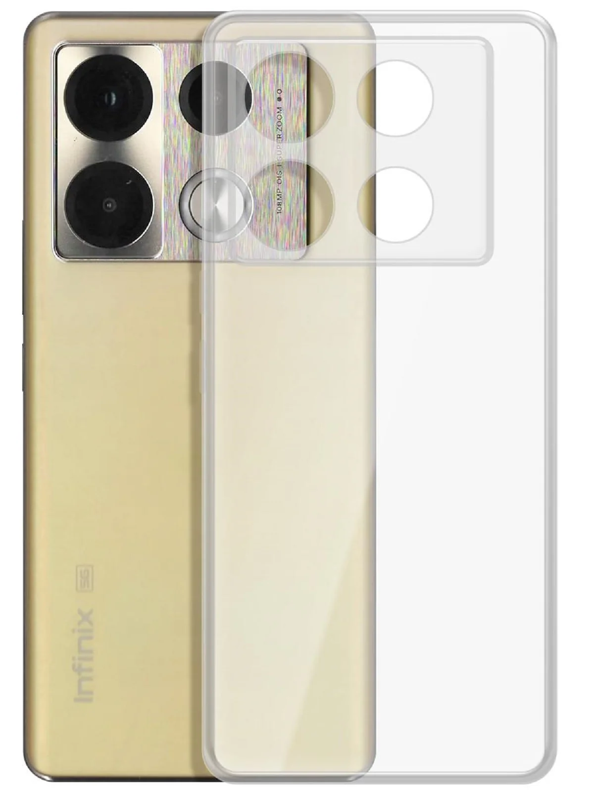 Чехол-накладка Krutoff Clear Case для INFINIX Note 40 Pro 5G