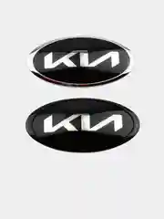 Серебряный логотип эмблема автомобиля KIA, новый тип