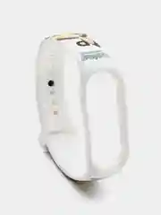 Белый ремешок для Xiaomi Mi Band 3/4/5/6/7 с рисунком