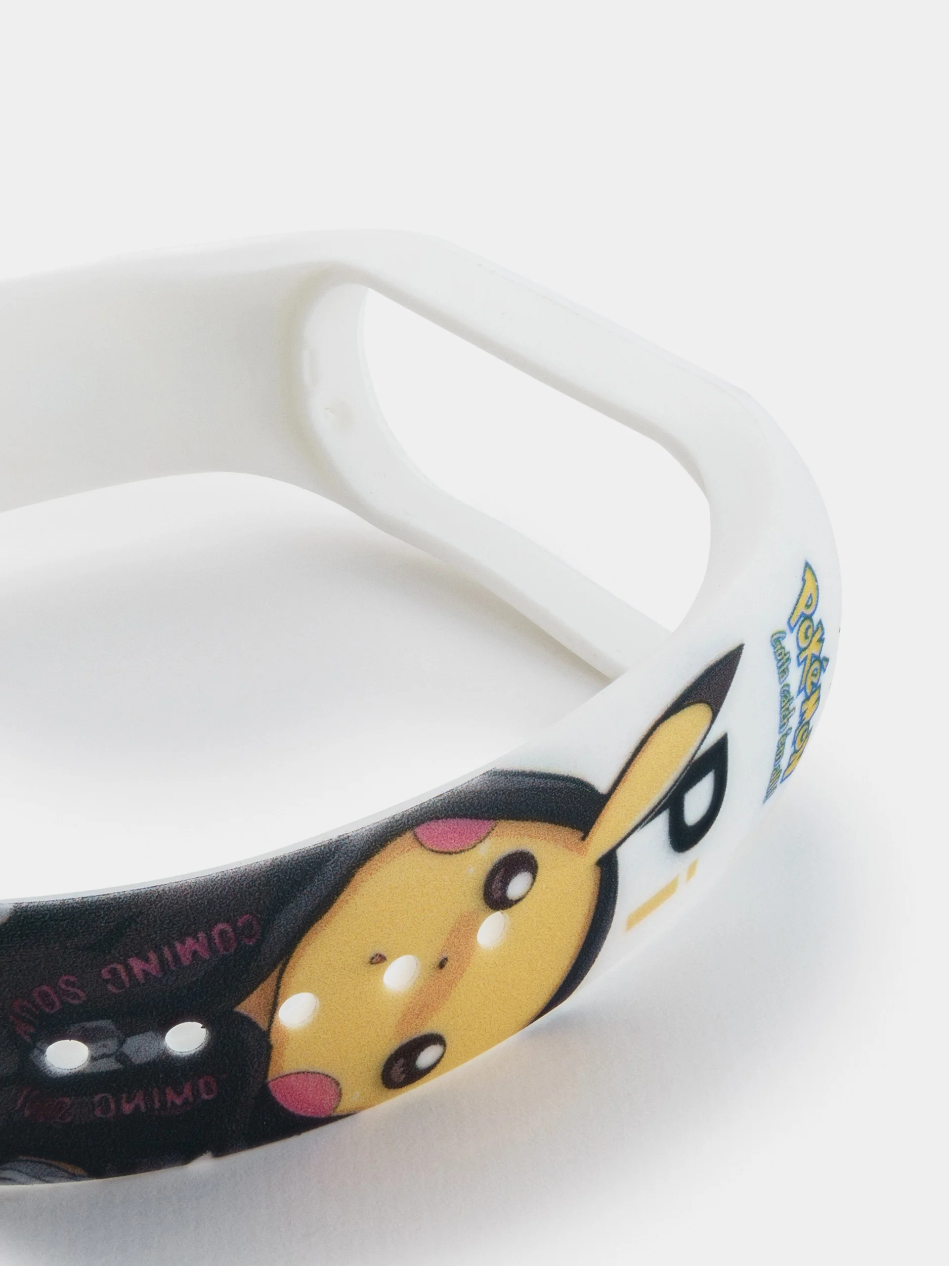 Белый ремешок для Xiaomi Mi Band 3/4/5/6/7 с рисунком