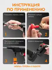 Автомойка портативная, аккумуляторная, с 2 АКБ