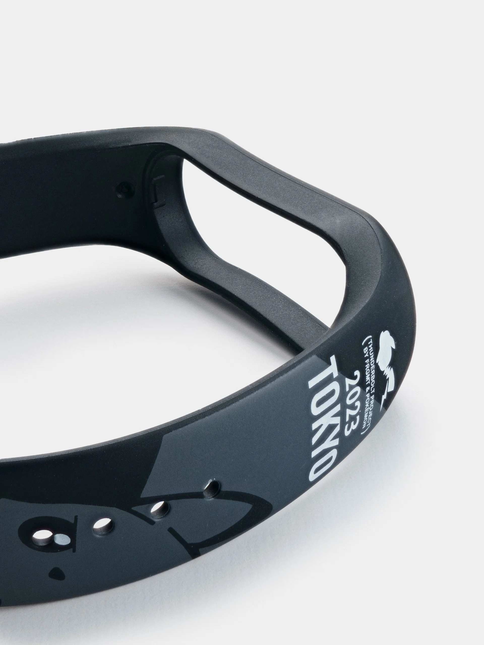 Серый меланж ремешок для Xiaomi Mi Band 3/4/5/6/7 с рисунком