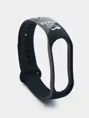 Серый меланж ремешок для Xiaomi Mi Band 3/4/5/6/7 с рисунком