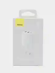 Белый сетевое зарядное устройство Baseus CCXJ 30W 2 USB + 1 Type-C
