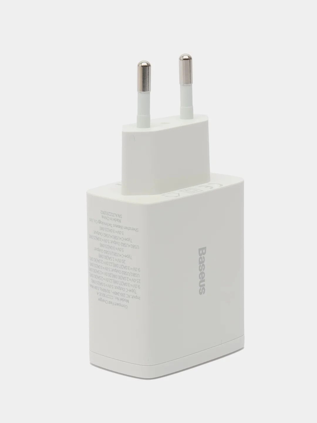 Белый сетевое зарядное устройство Baseus CCXJ 30W 2 USB + 1 Type-C
