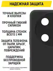 Чехол-накладка Krutoff Soft Case для ITEL RS4 черный